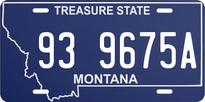 MT license plate 939675A