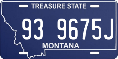 MT license plate 939675J