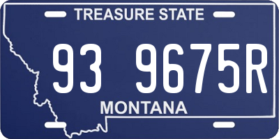 MT license plate 939675R
