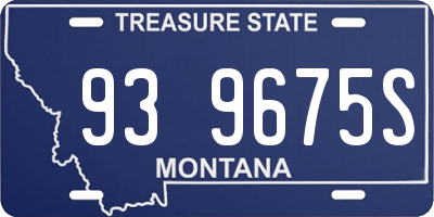 MT license plate 939675S
