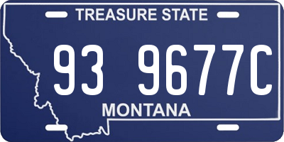 MT license plate 939677C
