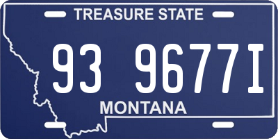 MT license plate 939677I