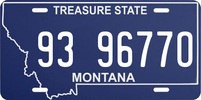 MT license plate 939677O
