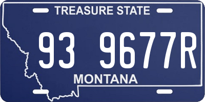 MT license plate 939677R