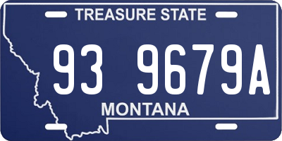 MT license plate 939679A