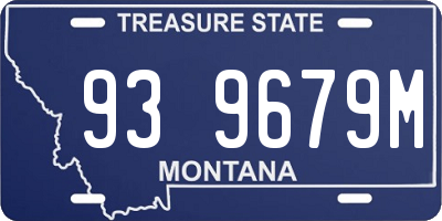 MT license plate 939679M