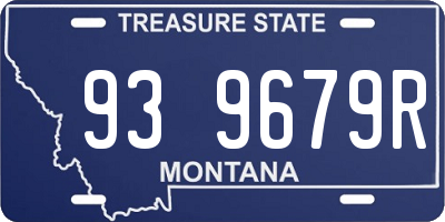 MT license plate 939679R