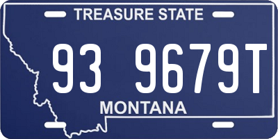 MT license plate 939679T