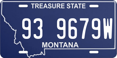 MT license plate 939679W