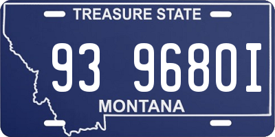 MT license plate 939680I