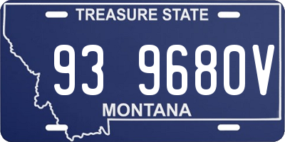 MT license plate 939680V