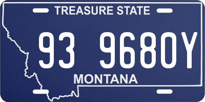 MT license plate 939680Y