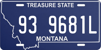 MT license plate 939681L