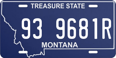 MT license plate 939681R