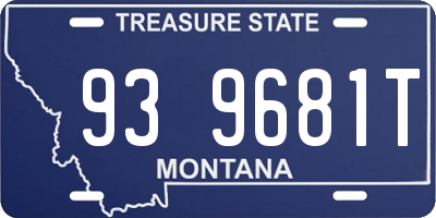 MT license plate 939681T
