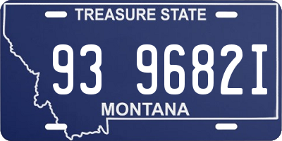 MT license plate 939682I