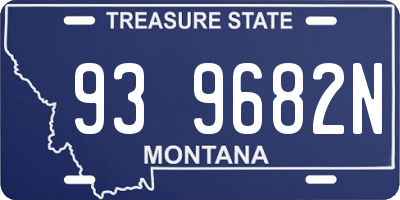 MT license plate 939682N