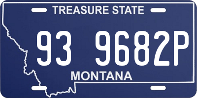 MT license plate 939682P