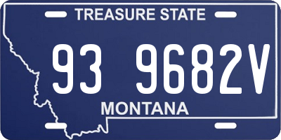 MT license plate 939682V