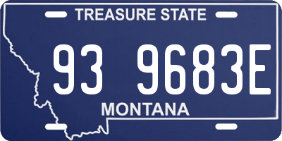 MT license plate 939683E