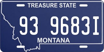 MT license plate 939683I