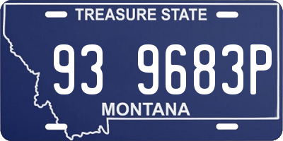 MT license plate 939683P