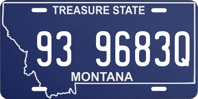 MT license plate 939683Q