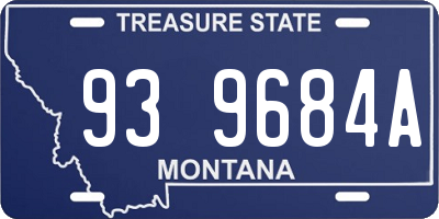 MT license plate 939684A