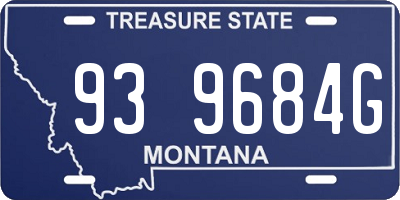 MT license plate 939684G