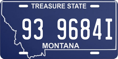 MT license plate 939684I