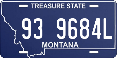 MT license plate 939684L