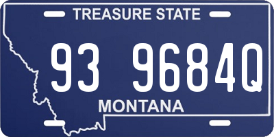 MT license plate 939684Q