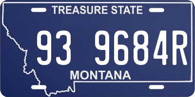 MT license plate 939684R