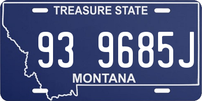 MT license plate 939685J