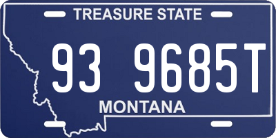MT license plate 939685T