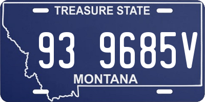 MT license plate 939685V