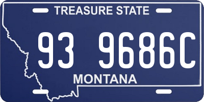 MT license plate 939686C