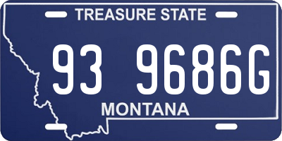 MT license plate 939686G
