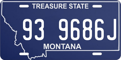 MT license plate 939686J