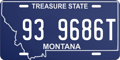MT license plate 939686T