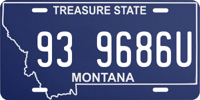 MT license plate 939686U