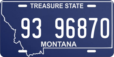 MT license plate 939687O