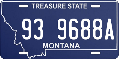 MT license plate 939688A