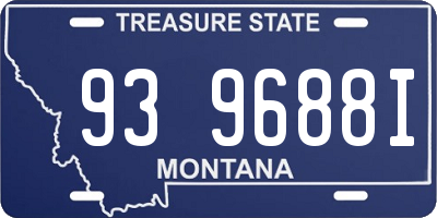 MT license plate 939688I