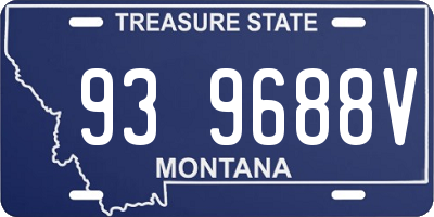 MT license plate 939688V