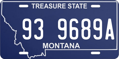 MT license plate 939689A