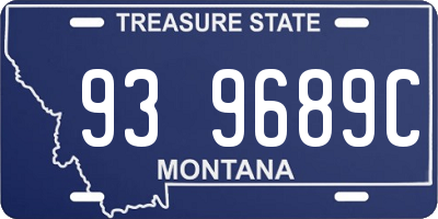 MT license plate 939689C
