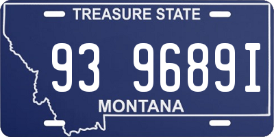 MT license plate 939689I