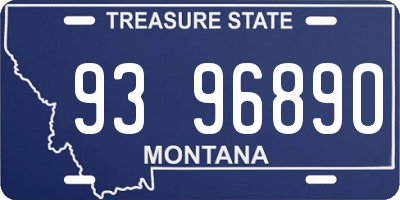 MT license plate 939689O