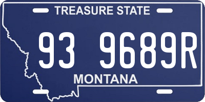 MT license plate 939689R